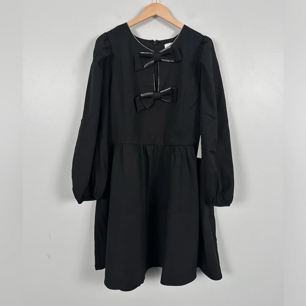 HYACINTH HOUSE
Embellished Bow Blair Mini Dress - Picture 6 of 11